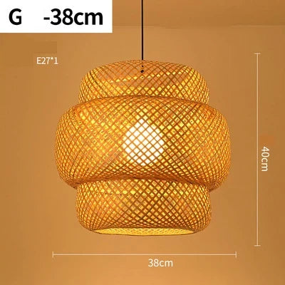 Skanto | Handmade Rattan Pendant Lamp - RayaLight