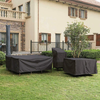 Skanto | Waterproof Garden Furniture Cover Black Polyester
