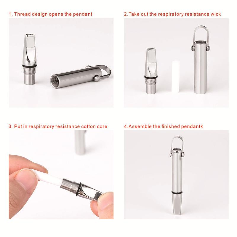 BowLift | Stainless Steel Breathing Trainer Pendant
