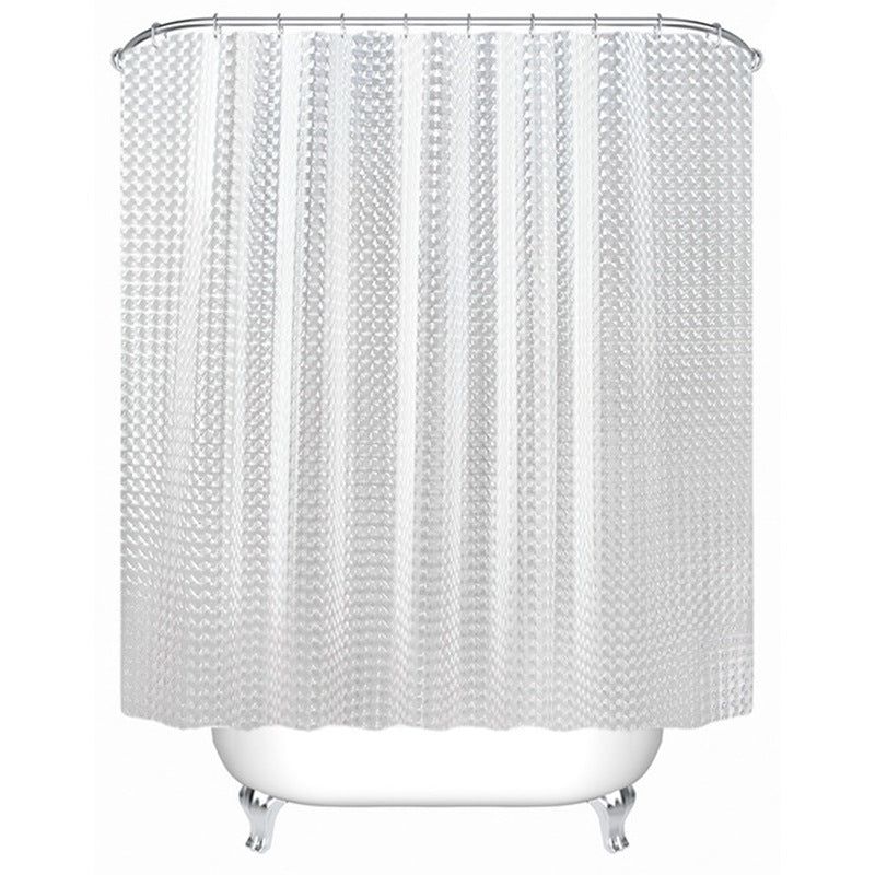 Textured Water-Repellent Shower Curtain