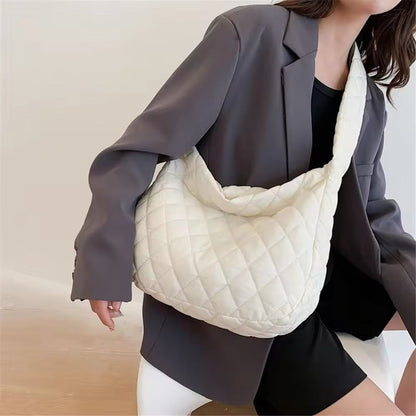 Padded Ballerina Extra Large Puffer Tote Crossbody Padded Shoulder Bag