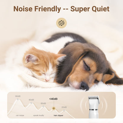 Skanto | Ultimate Pet Grooming Kit - 4-in-1 Electric Clippers with 4 Interchangeable Blades