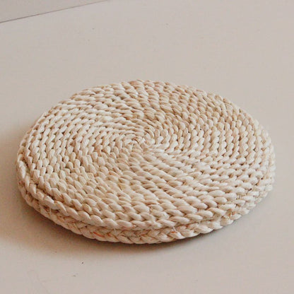 Handcrafted Braided Seat Cushion Acalora