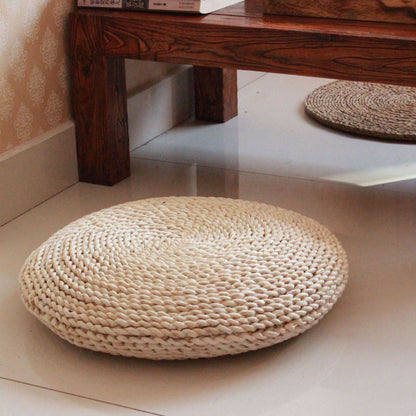 Handcrafted Braided Seat Cushion Acalora