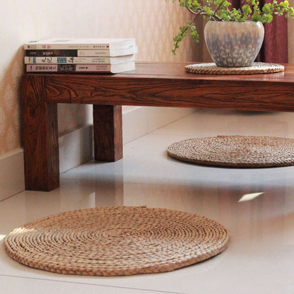 Handcrafted Braided Seat Cushion Acalora