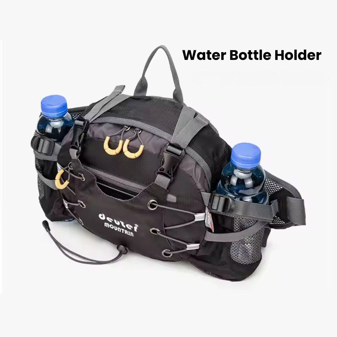BowLift | Waterproof Hiking Waist Bag – 5L Bum Bag with Zippered Pockets for Walking & Outdoor Adventures