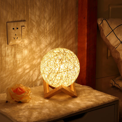 Artistic Table Lamp with Geometric Design