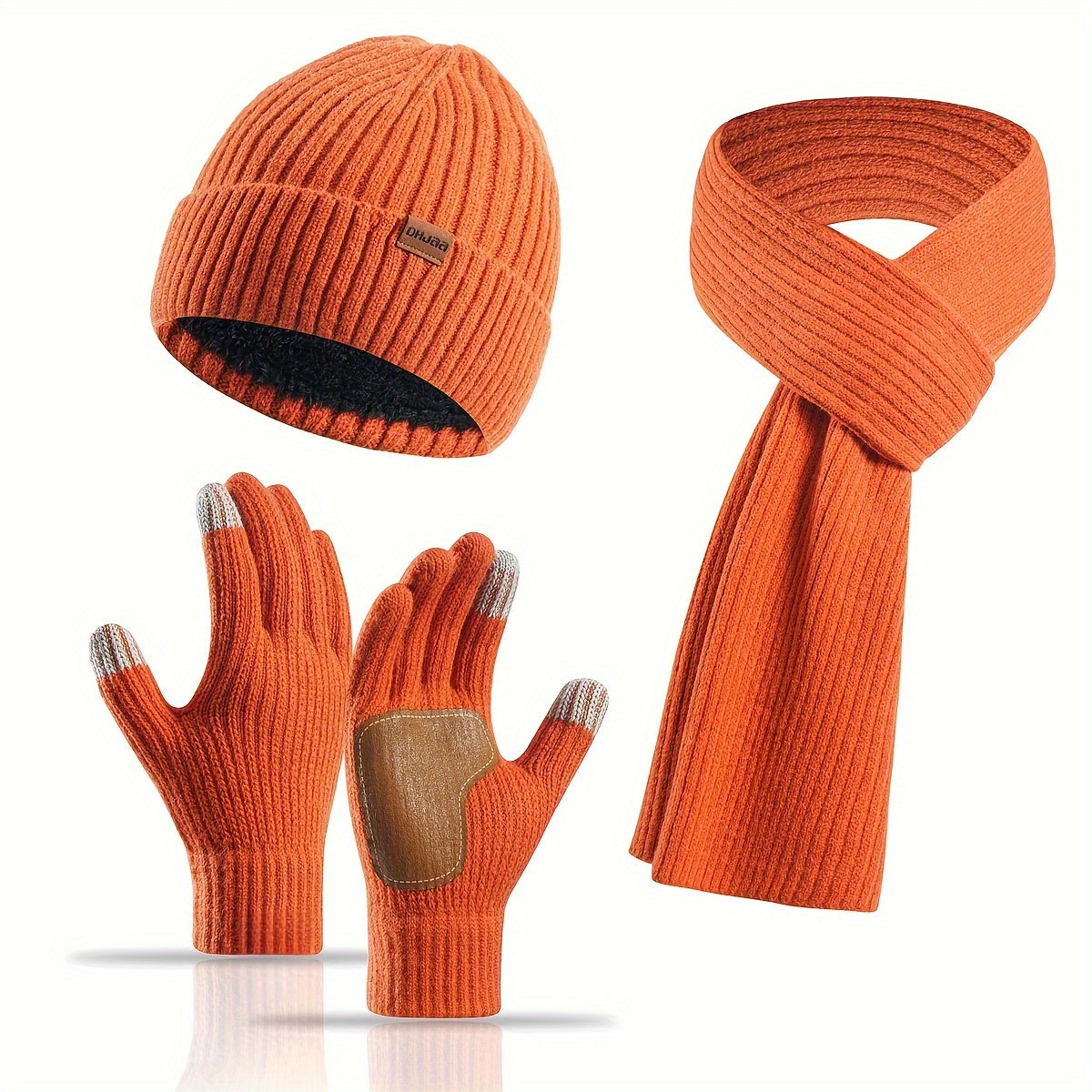 Skanto | Winter Comfort Set – Knit Hat, Scarf, and Gloves for Unisex
