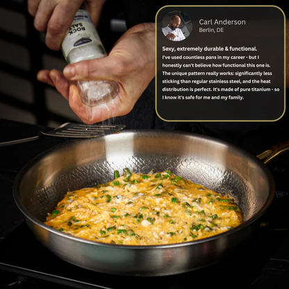 Skanto | Titan Frying Pan | Non-Toxic, Naturally Non-Stick & Ideal for Healthy Cooking
