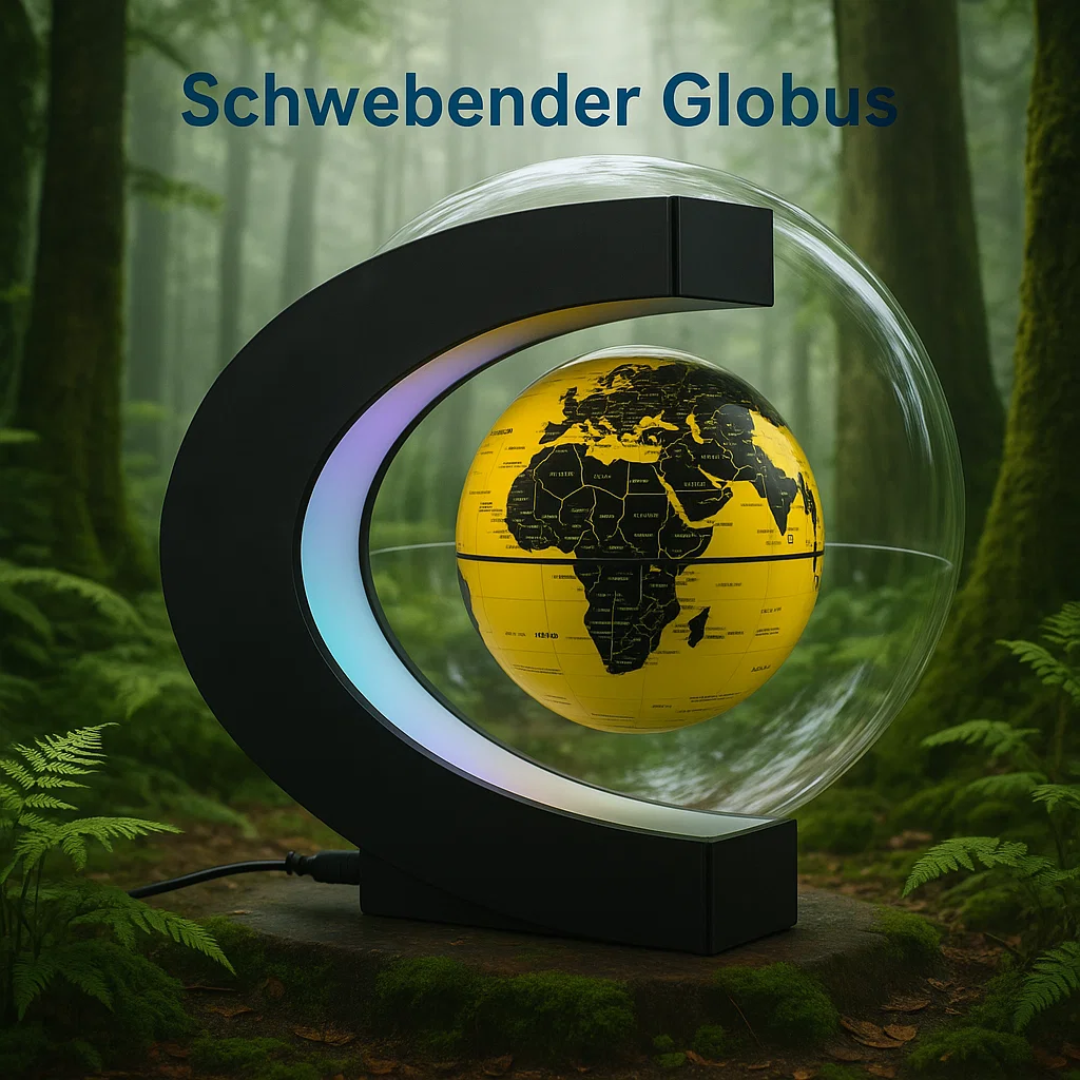 AstroGlobe LED World Globe – Floating Globe Lamp with Magnetic Suspension