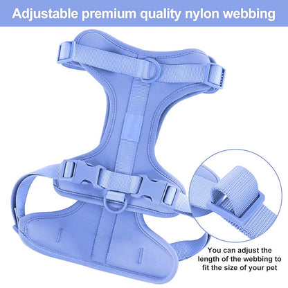 Skanto | Adjustable Dog Vest Harness with 3 Leash Clips
