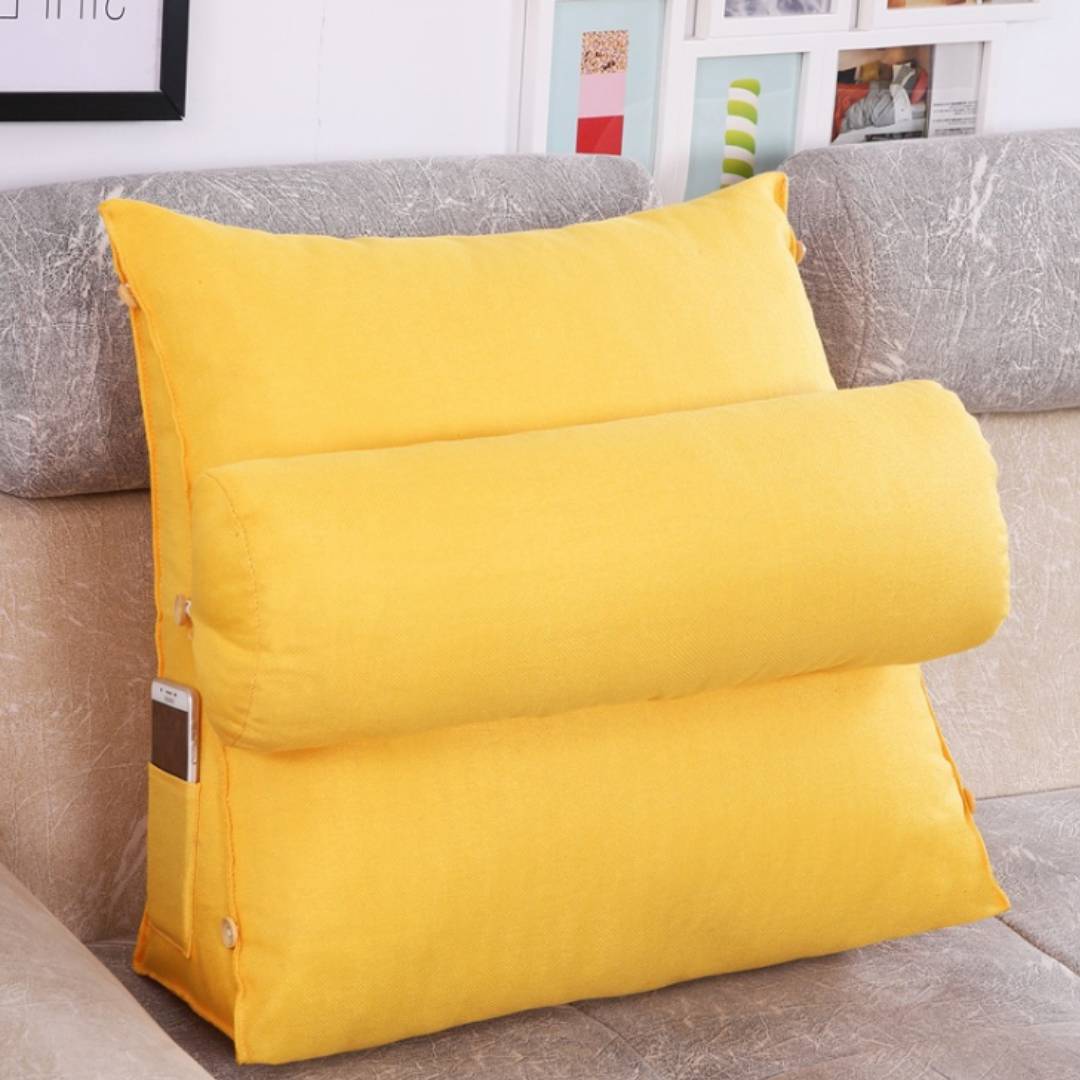 LoungeEase | Backrest Pillow for Reading and TV - Lumbar Support Adjustable Bed Pillow - Comfort Posture - Versatile Use Pillow Bowlift