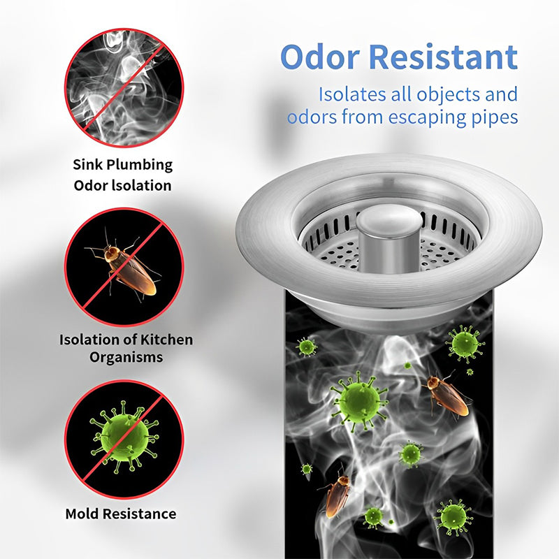 Sandsberg | Upgrade 3-in-1 kitchen sink drain strainer