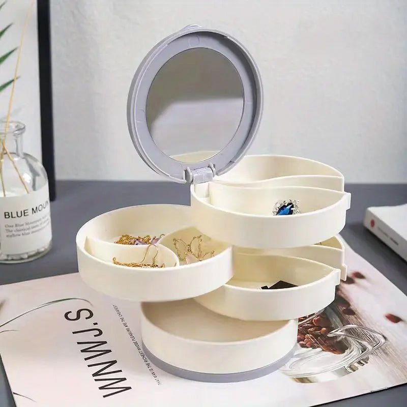 Brehn | Jewelry Box - 360° rotatable storage box for jewelry, maximum protection and organization