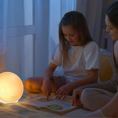 Skanto Skanto | Luxury Sunrise Simulation Alarm Clock Lamp | Soothing Sounds, Mood Lighting & Dual Alarm for Relaxing Mornings
