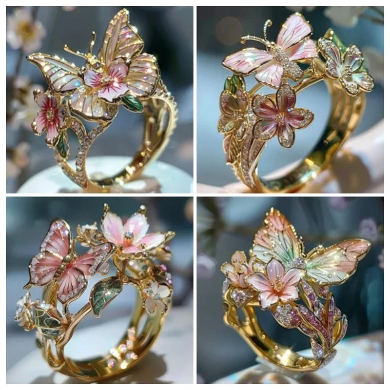 Butterfly flower ring | Bowlift