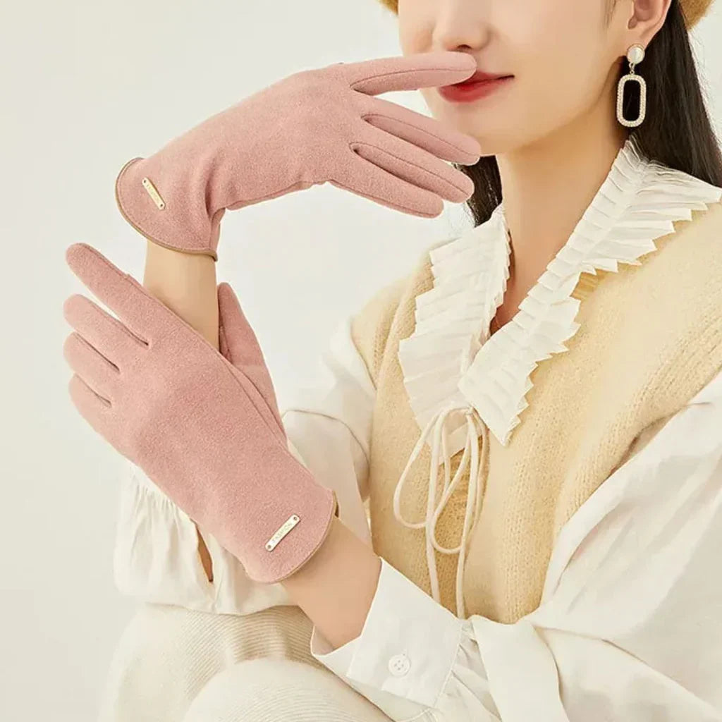 Classic Suede Women's Gloves - SuaveTouch