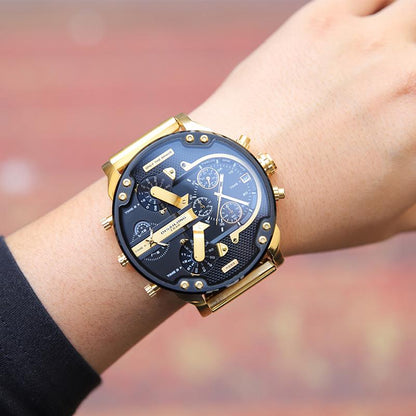 BowLift | Stainless Steel Chronograph Quartz Watch – Elegant Men’s Luxury Timepiece