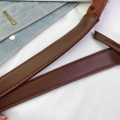Skanto | Suede Underarm Bag with Large Capacity