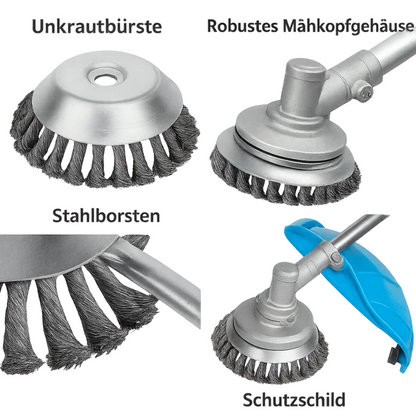 GrassCut TurboHead – Universal 6-Blade Weed Brush for Trimmers | Bowlift