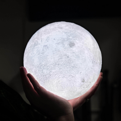 BowLift | Magical Moon Lamp - with Wireless Touch Control and Wooden Stand