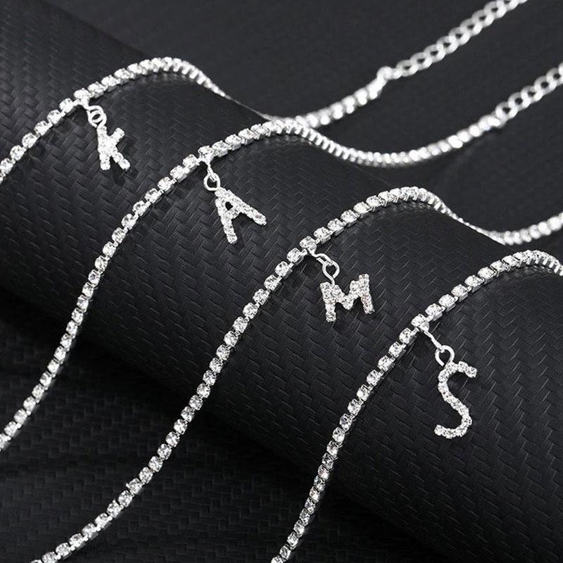 BowLift | Rhinestone Letter Anklet