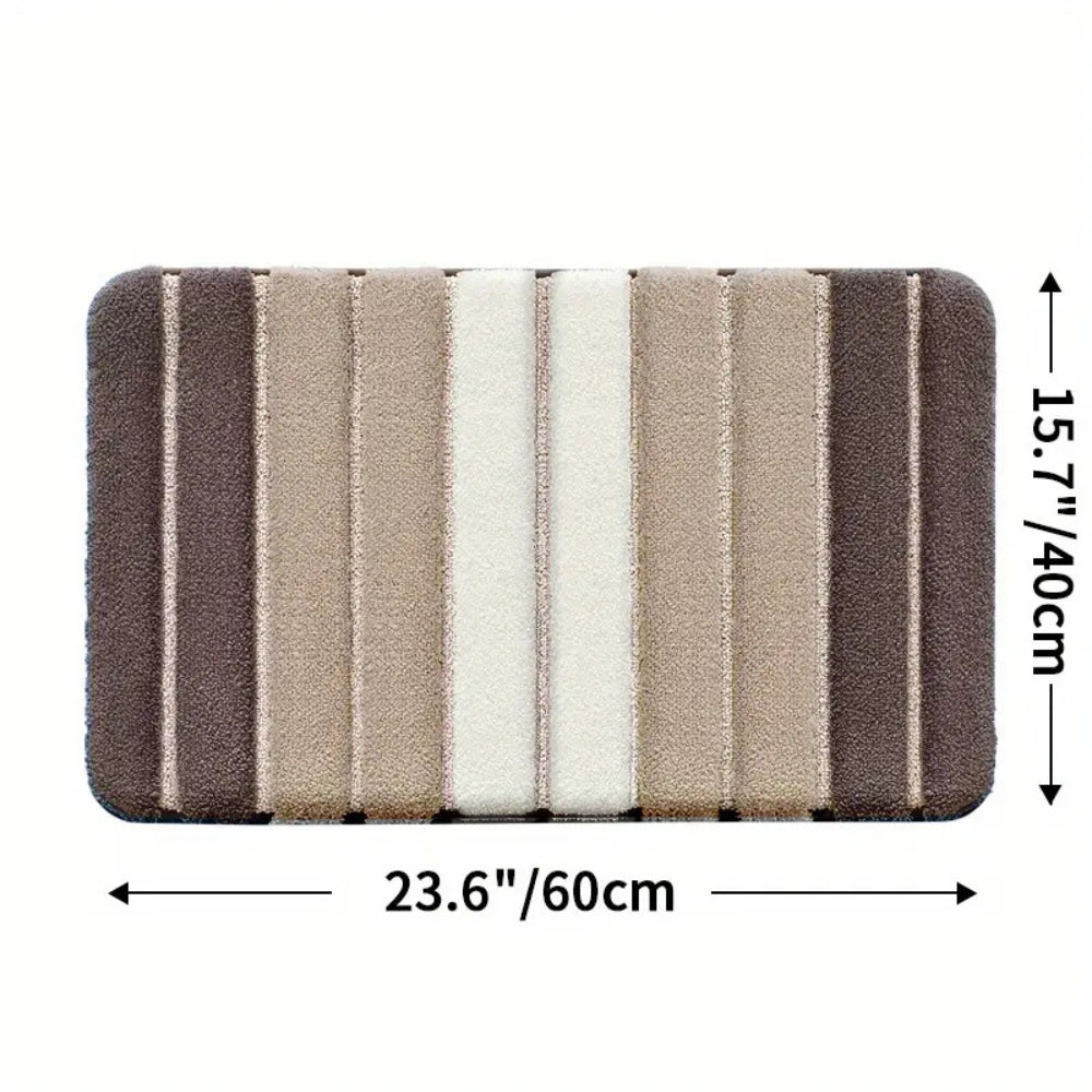 Skanto | Lumiere Striped Absorbent Bath Mat