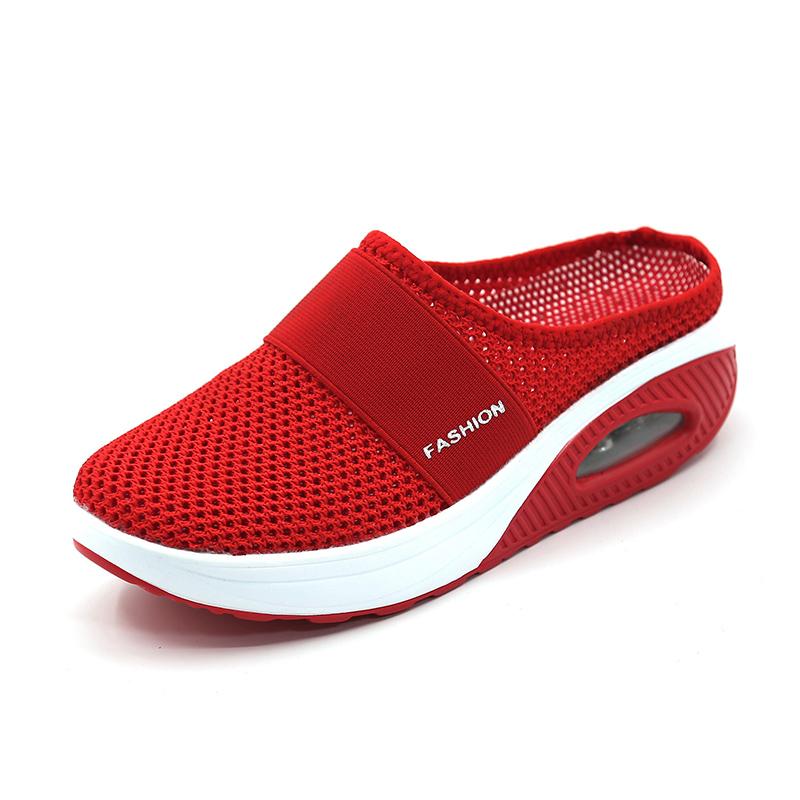 Skanto | Flat Slingback Sandals Made of Mesh