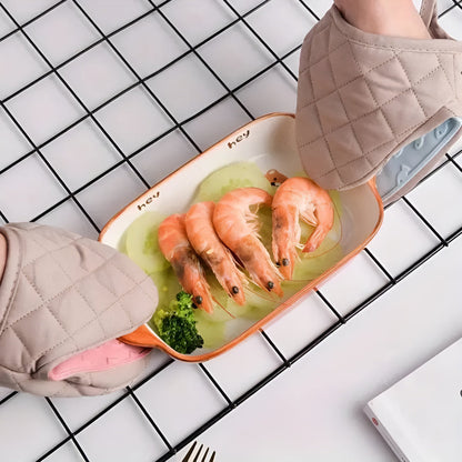 BowLift | Silicone Quilted Heatproof Kitchen Mitts