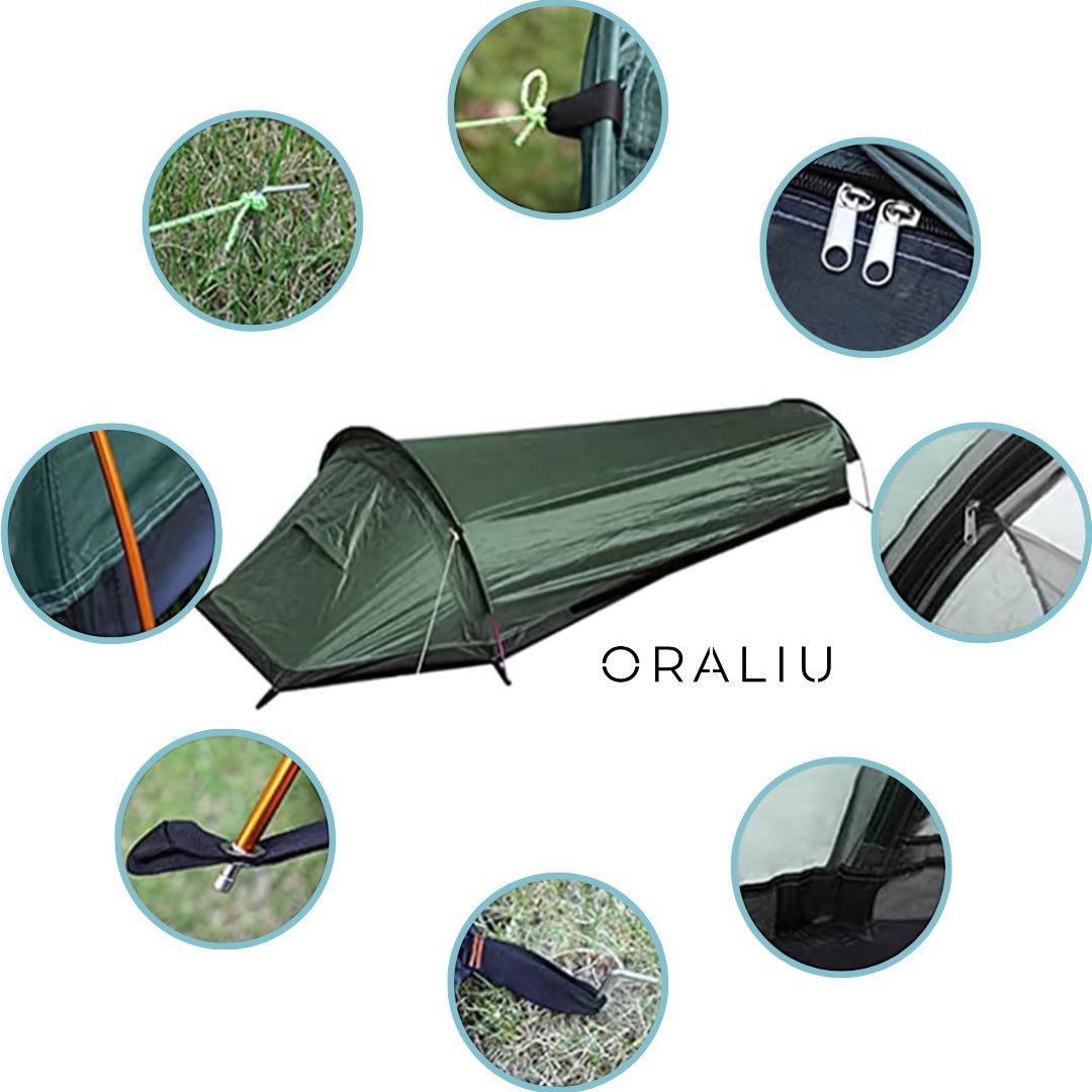 Skanto | 1-Person Lightweight Water-Repellent Camping Tent – Compact & Easy Setup