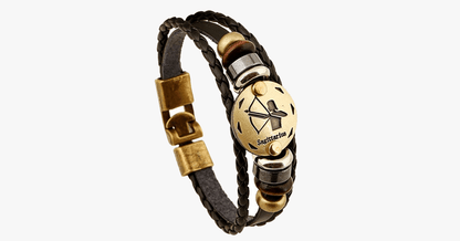 BowLift | Zodiac Bracelet - Gallstone Leather Bracelet - Available for all zodiac signs
