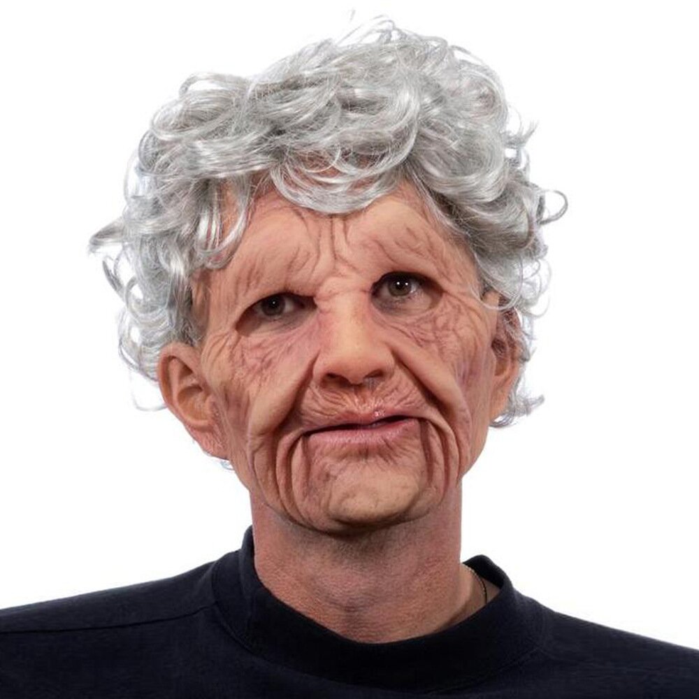 Creepy Old Man Mask – Realistic Latex Halloween Mask for Adults | Bowlift