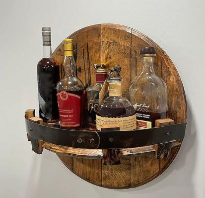 Rack for Bourbon Whiskey Barrels – Rustic Bar Accessories