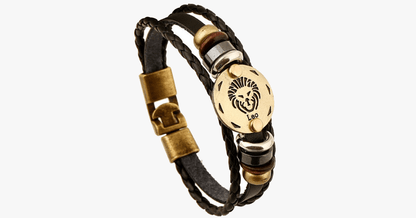 BowLift | Zodiac Bracelet - Gallstone Leather Bracelet - Available for all zodiac signs