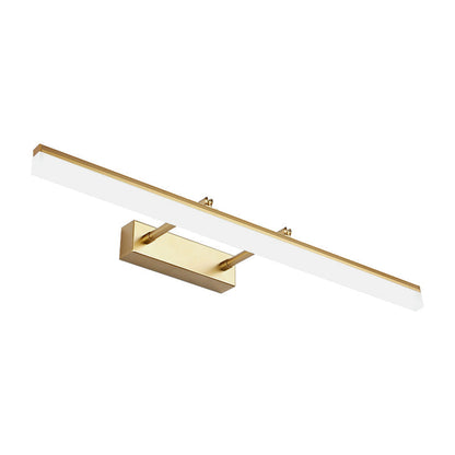 16"/19.5" W Modern Style Acrylic LED Right Wall Sconce for Bathroom Vanity in Gold, Warm/White Light | Karnz