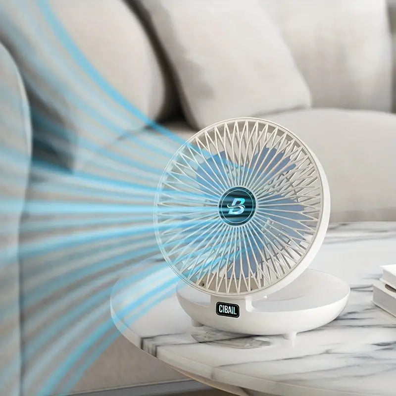 BowLift | Portable Wall Fan | Multifunctional, USB Rechargeable & Whisper Quiet for Home, Office & Outdoor Use