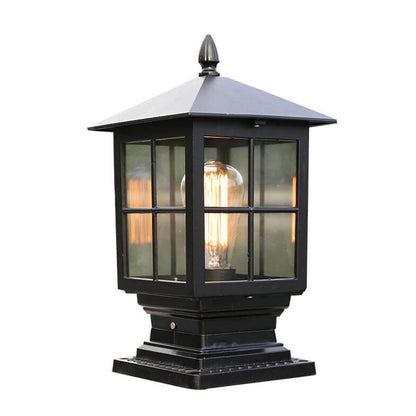 European Outdoor Pillar Light, Waterproof, Rustproof, Terrace Lamp with Single Light Source