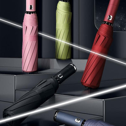 Windproof parasol and umbrella with LED | Bowlift