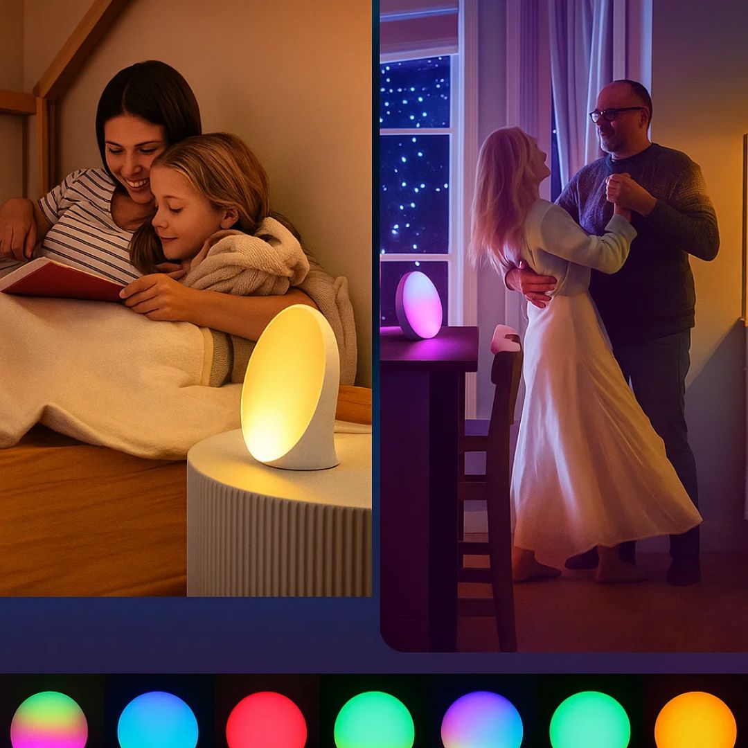 BowLift | Sunrise Alarm Clock | Natural Wake-Up Light with Ambient Lighting for Heavy Sleepers & Dark Mornings