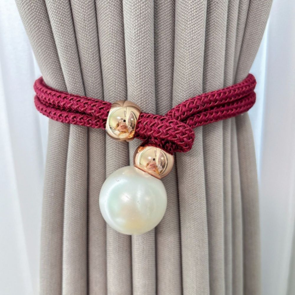 BowLift | Lustrous Pearl Curtain Tie Back | 2 Pcs Set