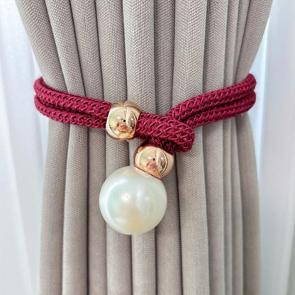 BowLift | Lustrous Pearl Curtain Tie Back | 2 Pcs Set