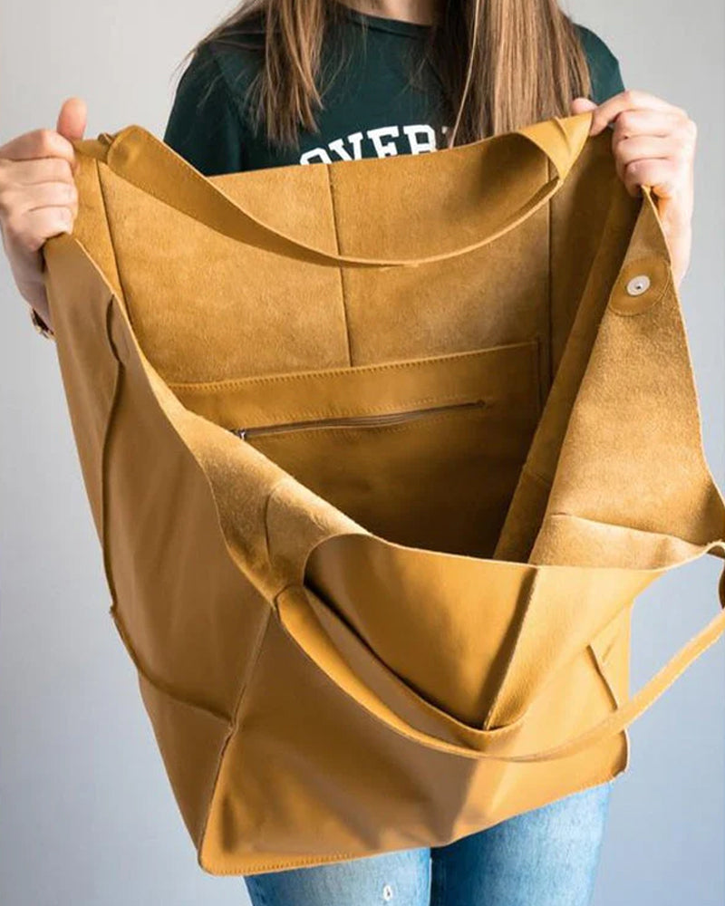 BowLift | Chic & Sustainable Leather Bag with Large Capacity - Elegant, Versatile Women's Handbag