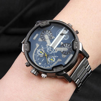 BowLift | Stainless Steel Chronograph Quartz Watch – Elegant Men’s Luxury Timepiece