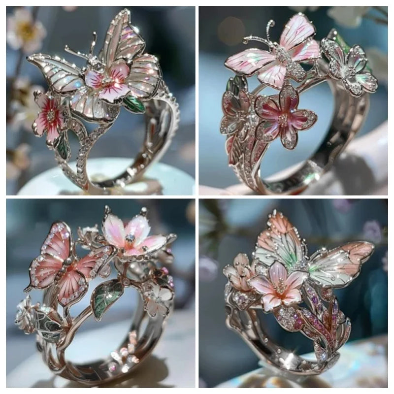 Butterfly flower ring | Bowlift