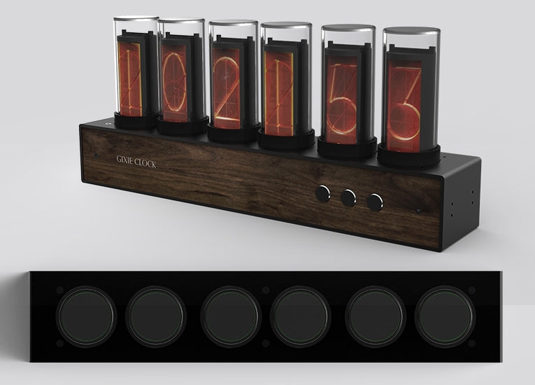 Skanto Skanto | DIY Solid Wood Glow Tube 6-Bit Digital Clock with 7 Modes, Magnetic Design, Adjustable Color and Precise Timing, The Best Handmade Gift for Him or Her