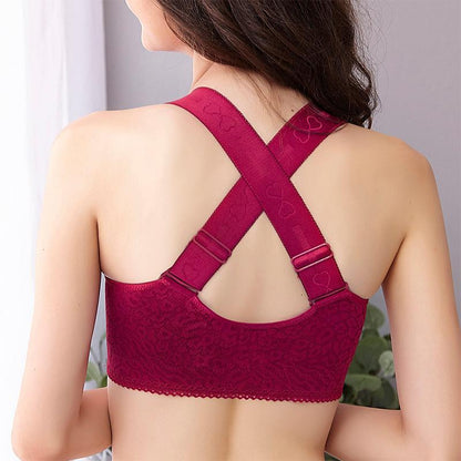 Bra with front closure and crossed straps | Bowlift