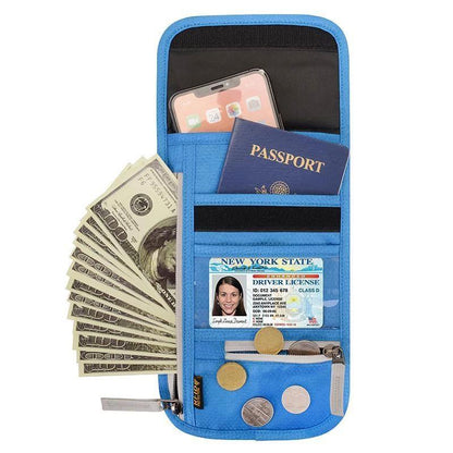 Travel wallet with RFID blocking