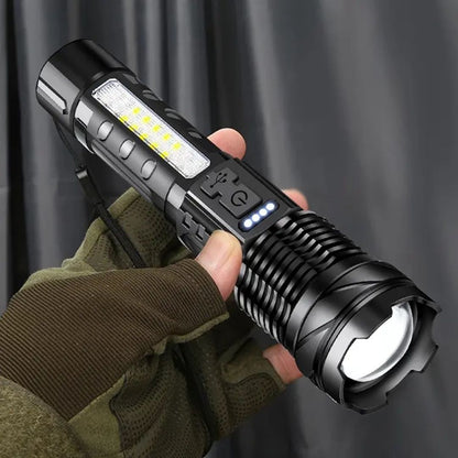 Skanto | Zoomable LED Flashlight – 3KM Range, Ultra Bright & Durable