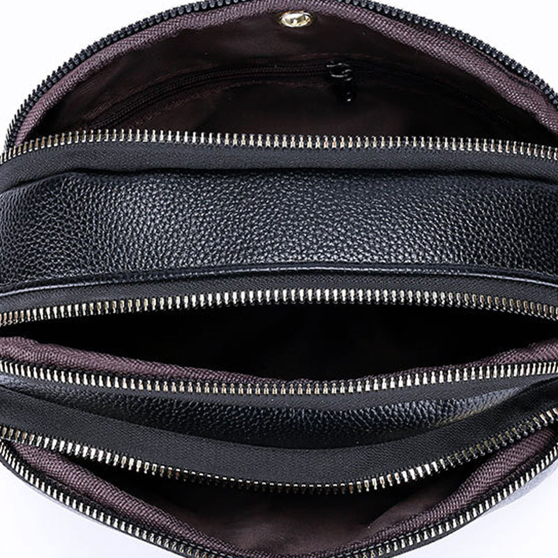 BowLift | Soft Leather Multi-Pocket Shoulder Bag