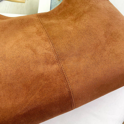 Skanto | Suede Underarm Bag with Large Capacity